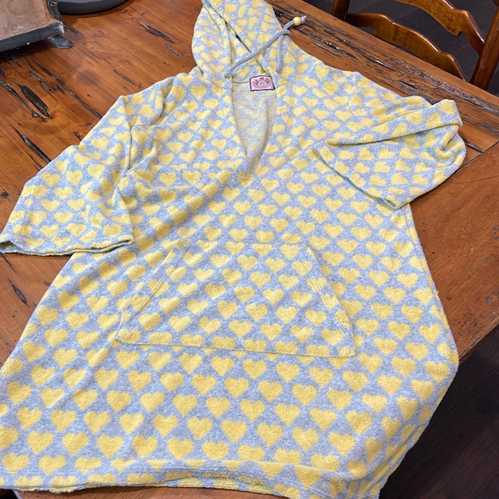 Juicy couture beach cover up size large terry cloth
